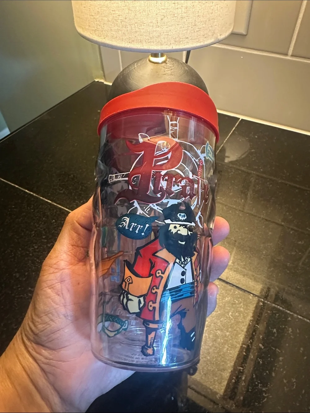 Kids tervis Red-Lid Pirate Graphic Tumbler